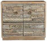 Antique Old Door Solidwood Sideboard Vintage Style